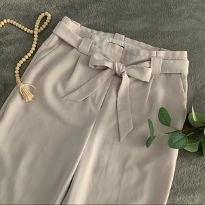 Light pink paper bag office work pants